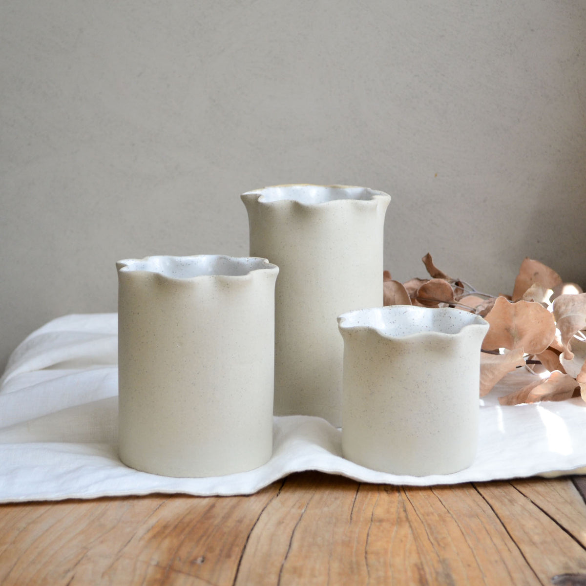 Frill buy Vase // handmade ceramic pottery