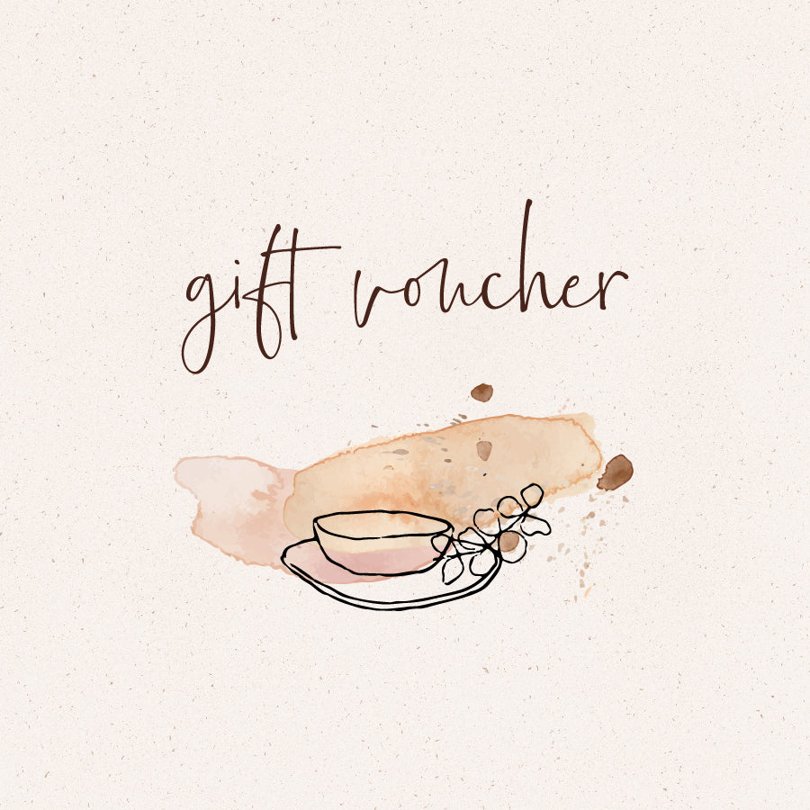 Handmade pottery gift voucher by Kim Wallace Ceramics Australia
