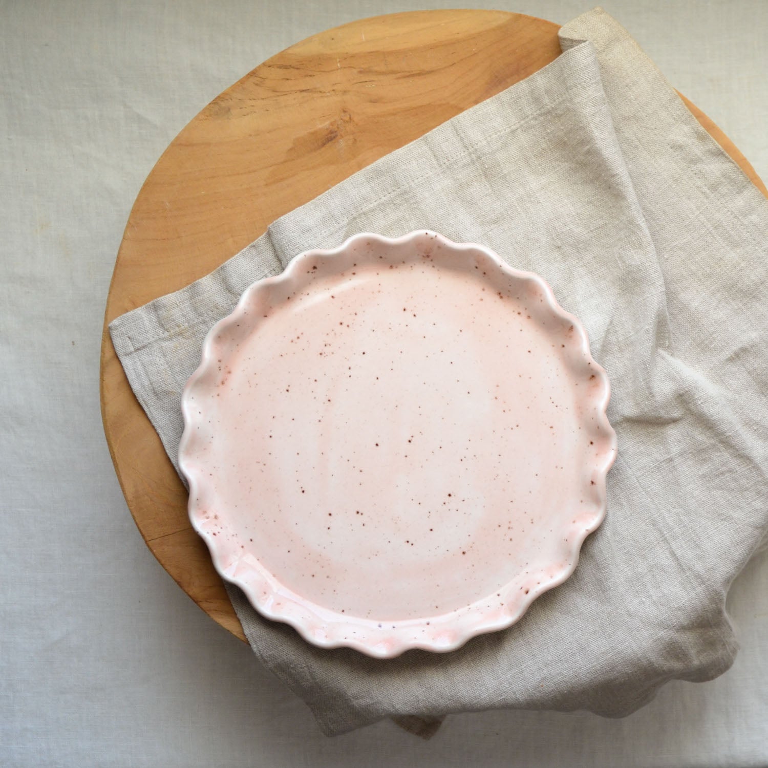 Ruffle plate ~ Dusk – Kim Wallace Ceramics